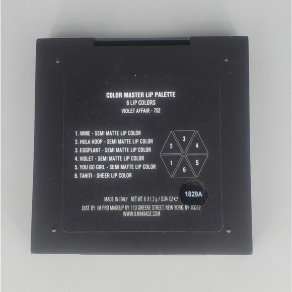 IL Makiage Color Master Lip Palette - 6-Shade Lip Color Palette - Picture 4 of 9